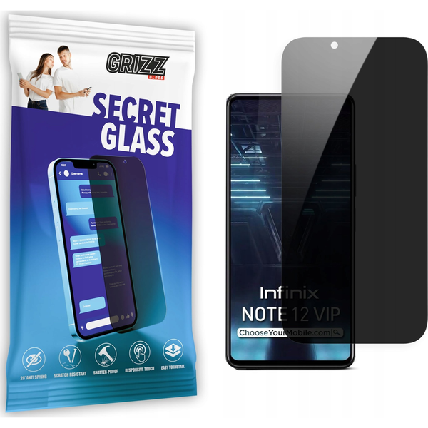  GrizzGlass Szkło prywatyzujące GrizzGlass SecretGlass do Infinix Note 12 VIP
