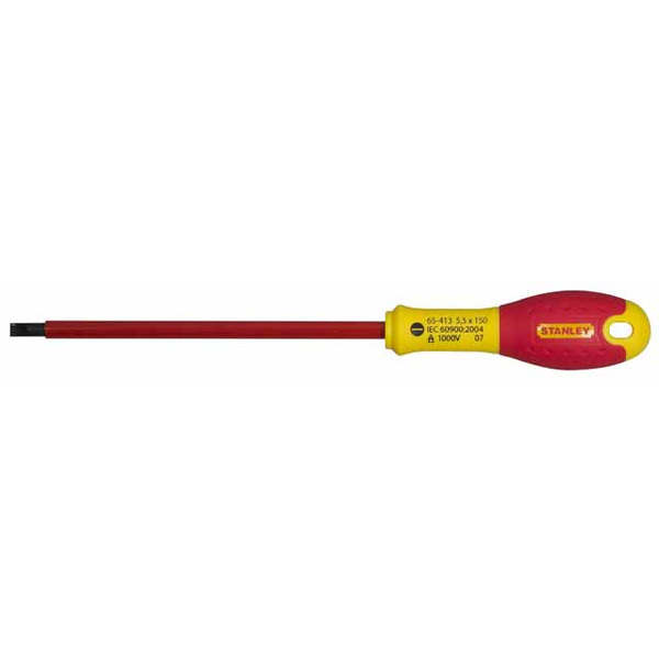 Stanley 0-65-413 FatMax Szigetelt Csavarhúzó - Lapos, 5,5x150 mm