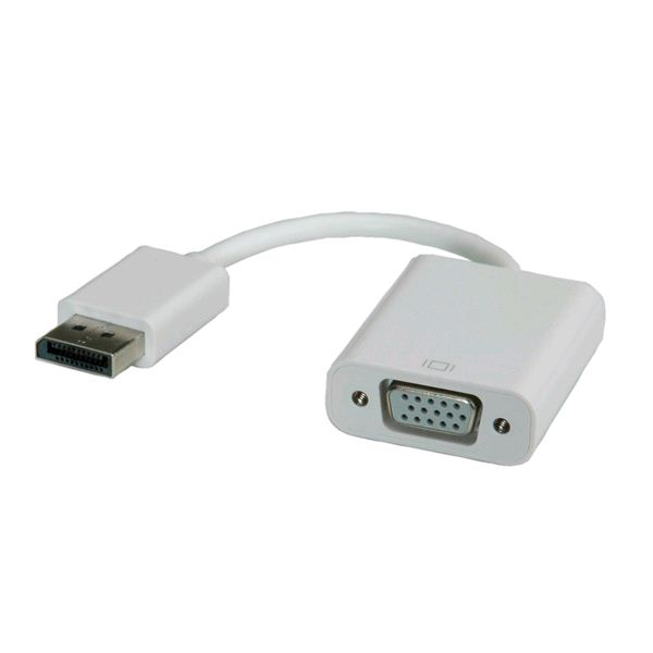 Адаптер, Roline, DisplayPort-VGA, M/F (12.03.3135-10), бял