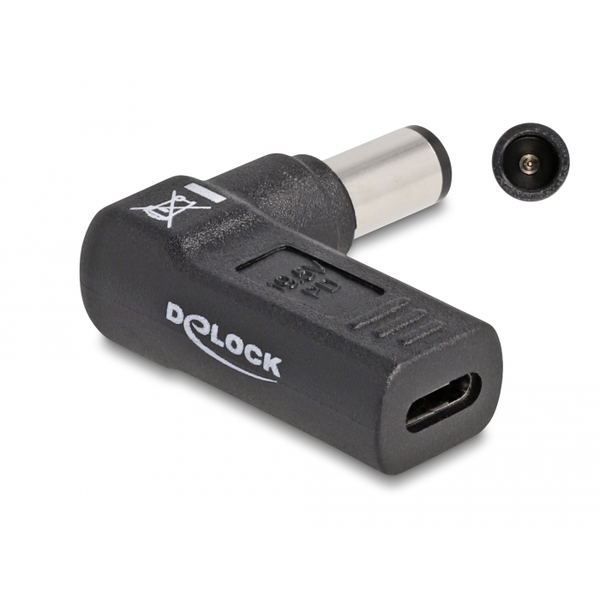 Delock 60005 USB-C anya - DC (HP 7.4x5.0mm) apa Adapter