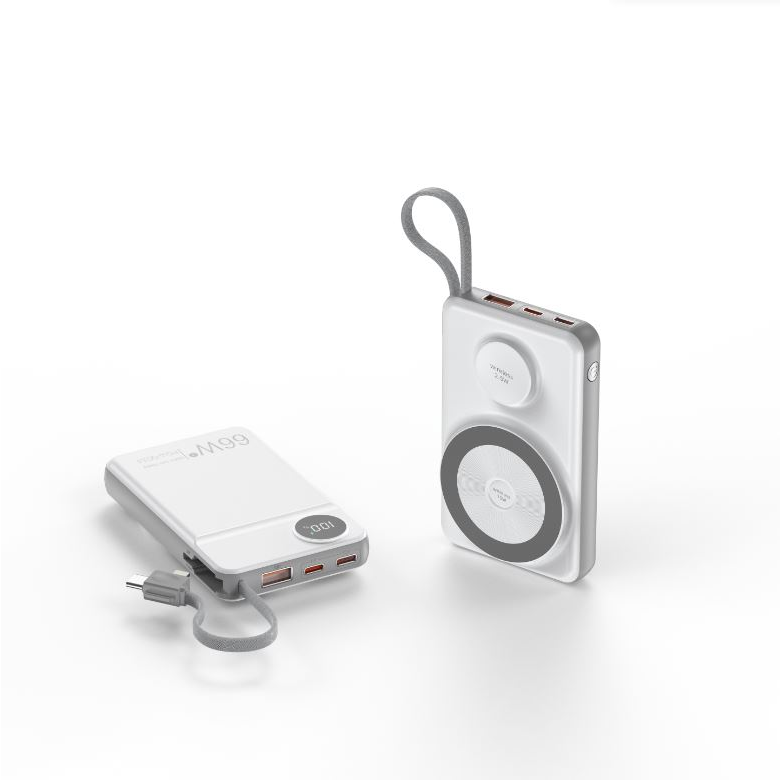 Choetech B695 Power Bank 10000mAh fehér-szürke (B695 fehér-szürke)