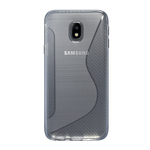 Szilikon telefonvédő (S-line, karbon minta) ÁTLÁTSZÓ [Samsung Galaxy J3 (2017) SM-J330 EU] (5996457737734)