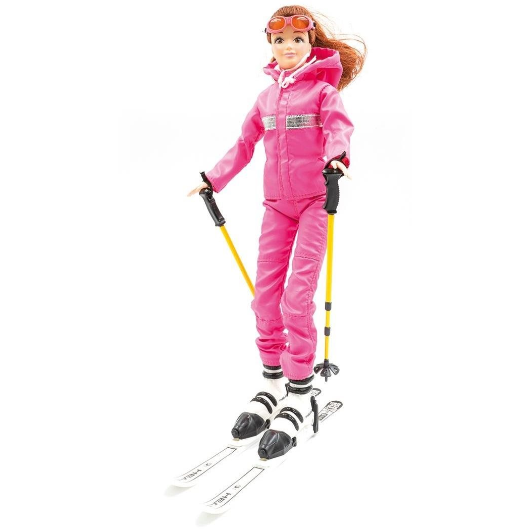 Jägerndorfer Winterpuppe Schi Sízőnő, 28 cm (9120036461796)