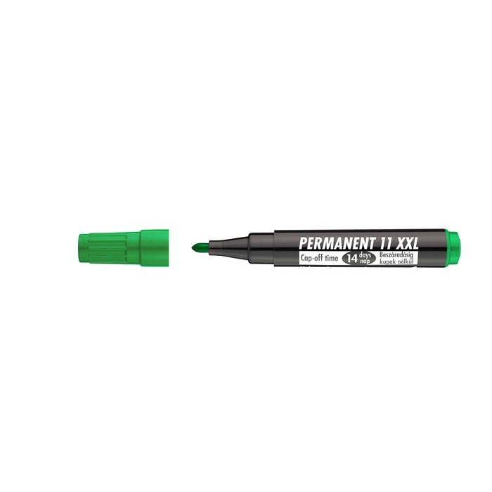 ICO Permanent 11 XXL 1-3mm Alkoholos marker - Zöld (9580066003)
