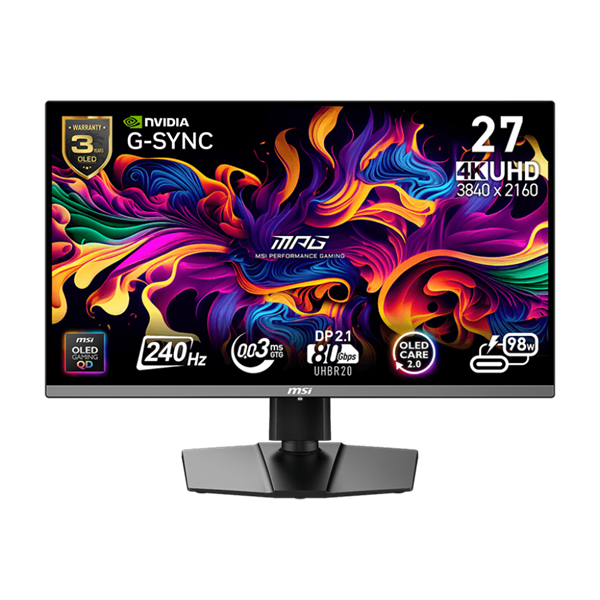 MSI MPG 272URX QD-OLED 26,5" UHD 240Hz Gaming Monitor