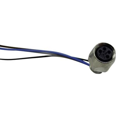 Conec 42-01001 Érzékelő-/működtető beépíthető összekötő M8 Alj, beépíthető Pólusszám: 4 1 db (42-01001)