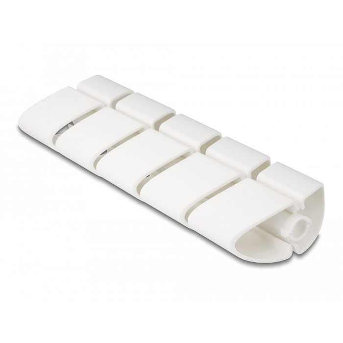 Delock 75 x 45 mm-es kábelcsatornához alkalmas foglalati elem, 5 db. ezüst fehér (20803) (20803)