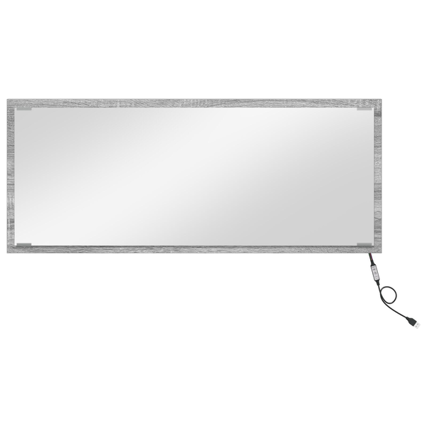Tükör Szürke sonoma Szerelt fa 90 x 33 cm Tükör