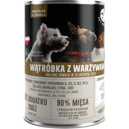 Pet Republic PIES puszka WĄTRÓBKA WARZYWA sos /6 400g