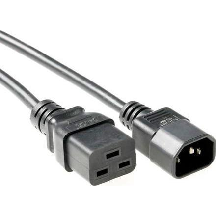 Kabel zasilający MicroConnect Power Cord C19-C14 1m Black