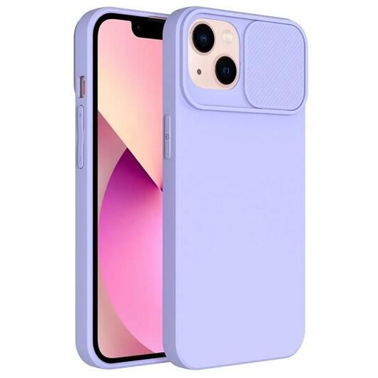 Gigapack Apple iPhone 15 Plus kameravédős szilikon tok matt lila (GP-144973) (GP-144973)