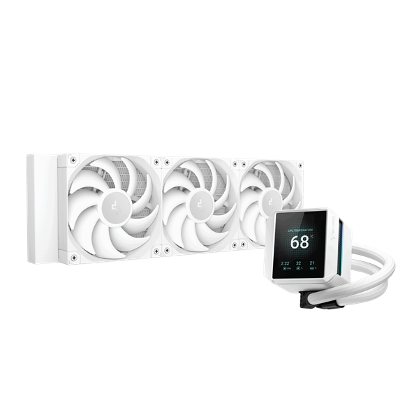 DeepCool Mystique 360 WH Processor Alles-in-één vloeistofkoeler 12 cm Wit 1 stuk(s)