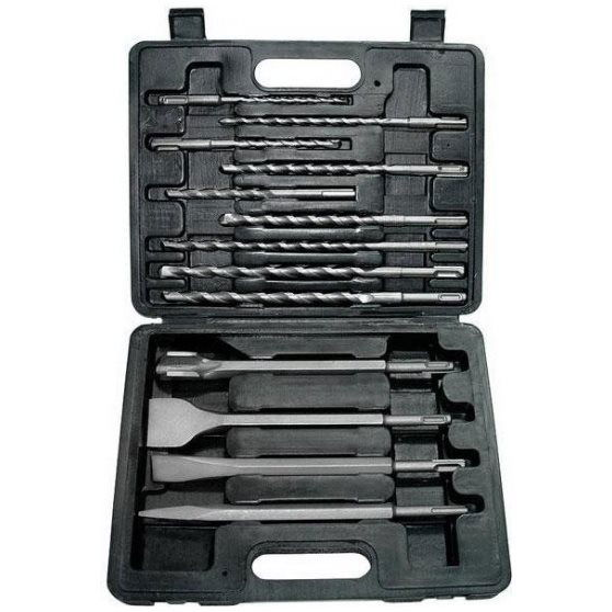 EXTOL SDS PLUS fúrók és vésők, készlet 13 db (23951)