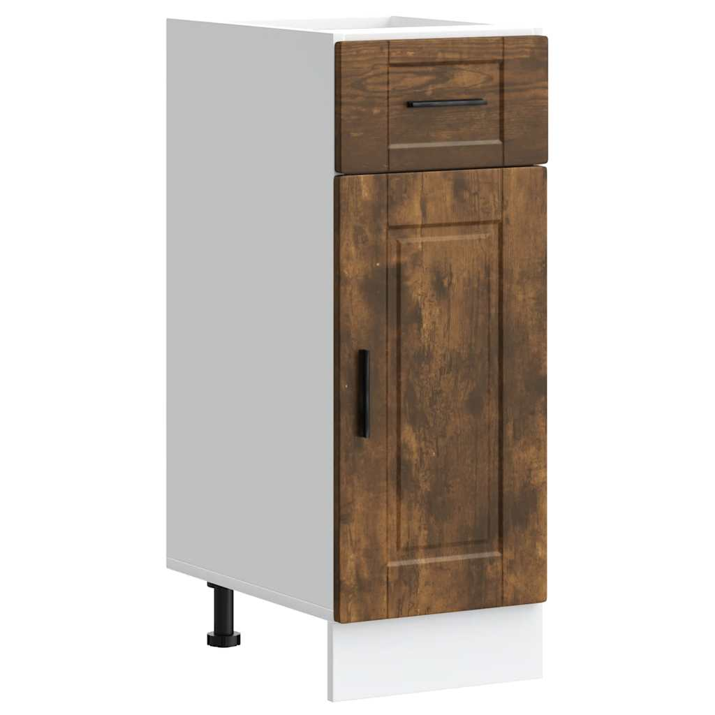 Porto füstös tölgy színű szerelt fa konyhai alapszekrény (853942)