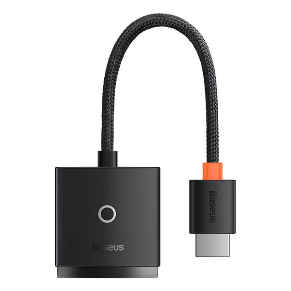 Адапторен кабел, серия Baseus BS-OH011 Lite, HDMI към VGA, жак 3,5 мм и микро USB, черен
