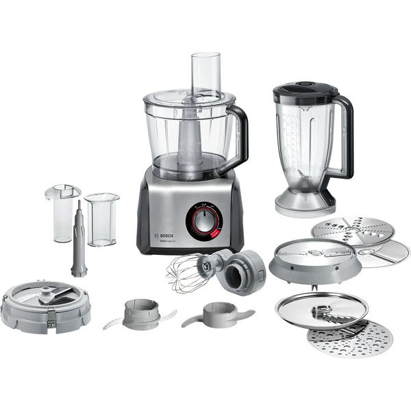 Bosch MC812M814 кухненски робот 1250 W 3,9 Д Черен, Неръждаема стомана, Прозрачен