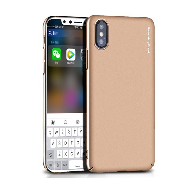 X-LEVEL KNIGHT műanyag telefonvédő (ultravékony) ARANY [Apple iPhone XS Max 6.5] (5996457804757)