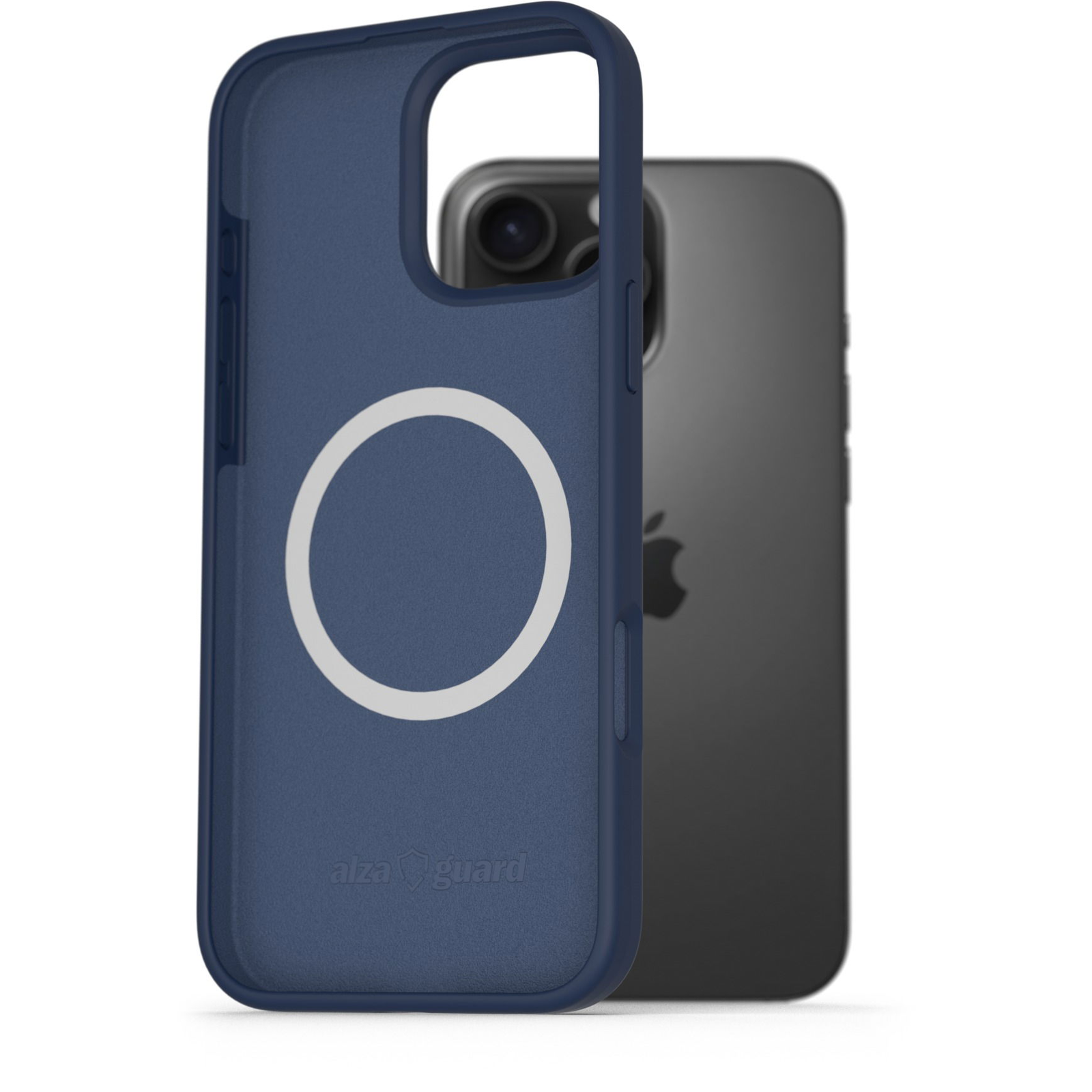 AlzaGuard iPhone 16 Pro Max Silicone Case Compatible with Magsafe kék tok (AGD-PCMS26L)