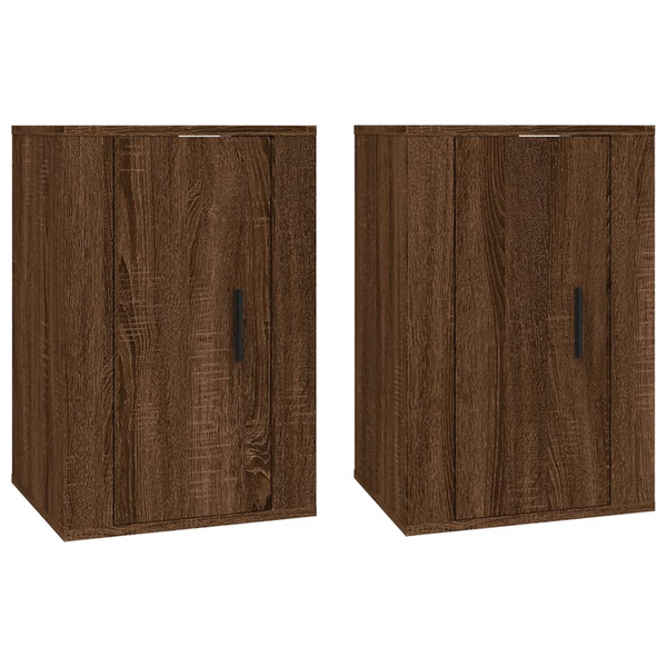 Dulapuri TV montate pe perete 2 buc. stejar maro 40x34,5x60 cm