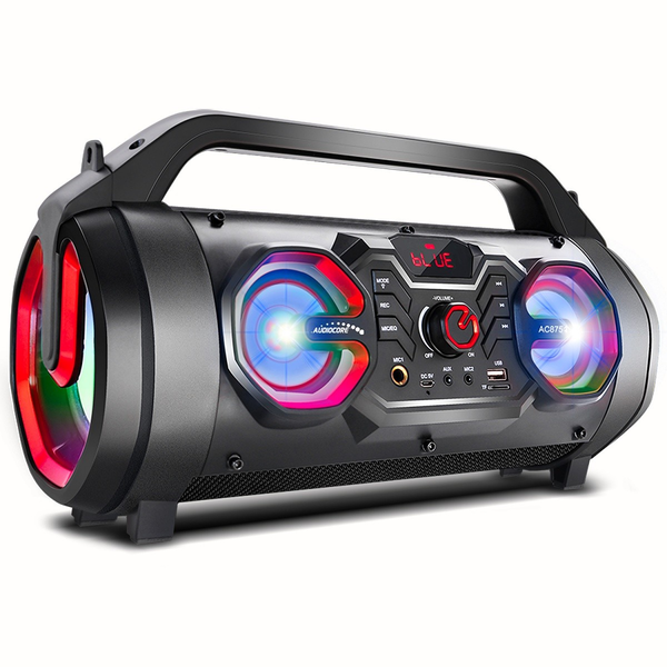 AudioCore AC875 Bazooka Hordozható Bluetooth Hangszóró 30W