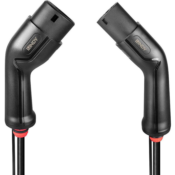 Lindy 30110 electric vehicle charging cable Черен Тип 1 Тип 2 3 5 м