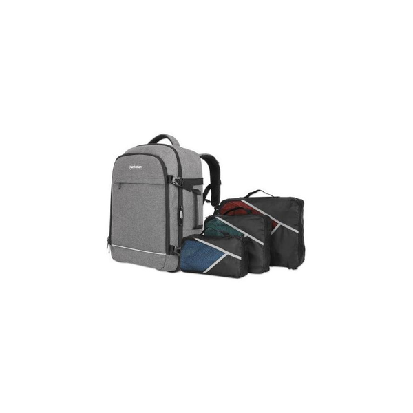 Manhattan 440370 taske og etui til laptop 43,9 cm (17.3") Rygsæk Grå