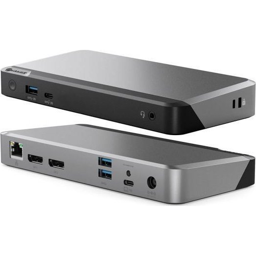ALOGIC DUPRMX2-100 laptop dock & poortreplicator Bedraad USB 3.2 Gen 1 (3.1 Gen 1) Type-C Grijs, Zwart