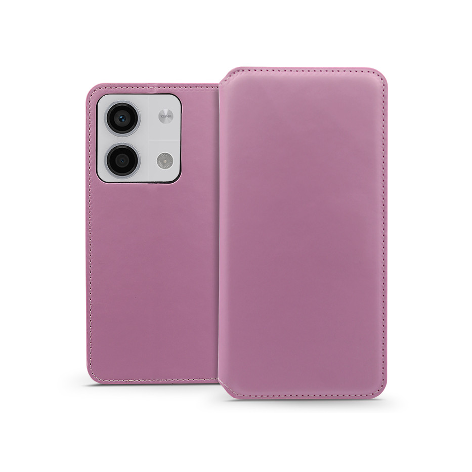 Dual Pocket Flip bőrtok - Xiaomi Redmi Note 13 5G - rózsaszín (HF277658)