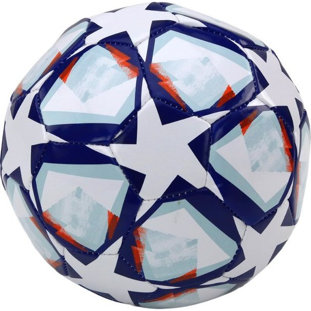 24 cm-es Futball Labda, Fehér, Csillagmintás, 5-ös Méret  17507 (17507)