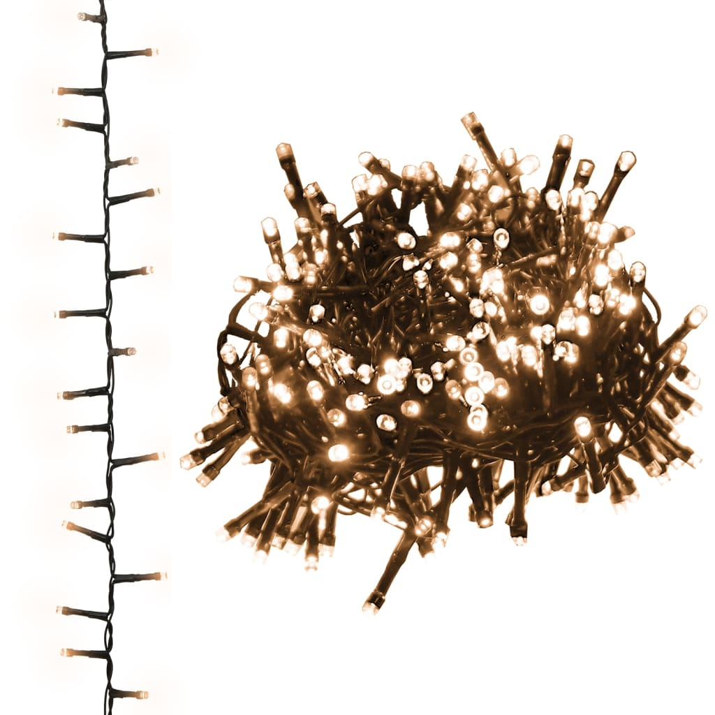 meleg fehér fényű kompakt PVC LED-szalag 400 LED-del 13 m (343254)