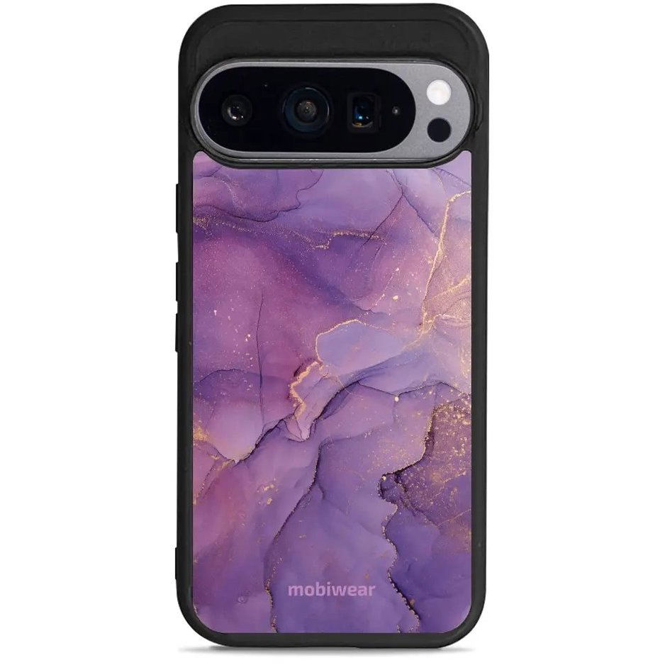 Mobiwear Glossy Glossy for Google Pixel 9 - Purple Marble (5907861289115)