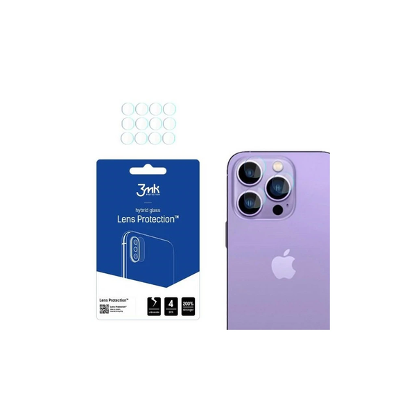 3MK Lens Protect iPhone 14 Pro 6,1″ / 14Pro Max 6,7″ készülékhez kameralencse védő, 4 db