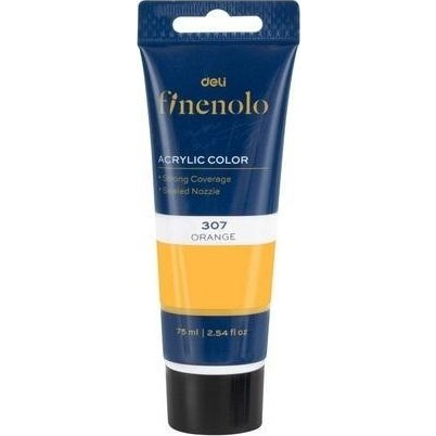 Deli Finenolo 75 ml narancs akrilfesték (6941798407388)