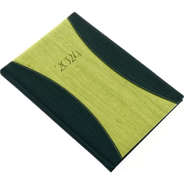 Realsystem 2024-es PrémiumA B5 heti beosztású határidőnapló zöld (9612-78) (9612-78)