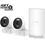 Комплект от 2 камери за наблюдение, iGet, FullHD, WiFi, Бяла
