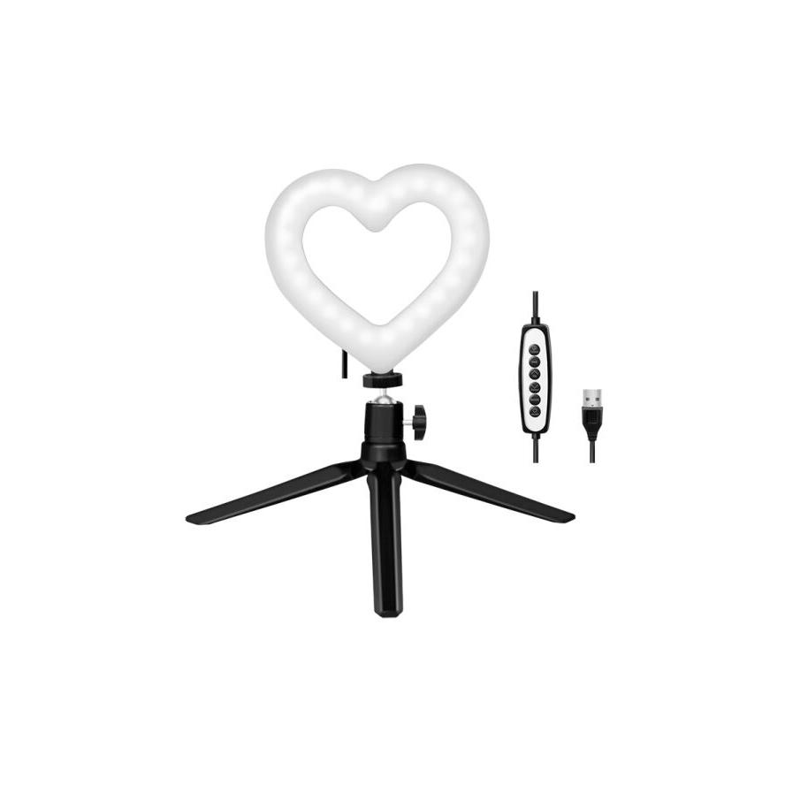 Logilink LED körfény, tripoddal, szív alakú, RGB (AA0155) (AA0155)