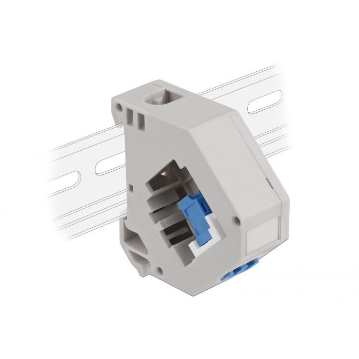 Delock Lila DIN sín adapter Keystone LC Duplex kék (87189) (87189)