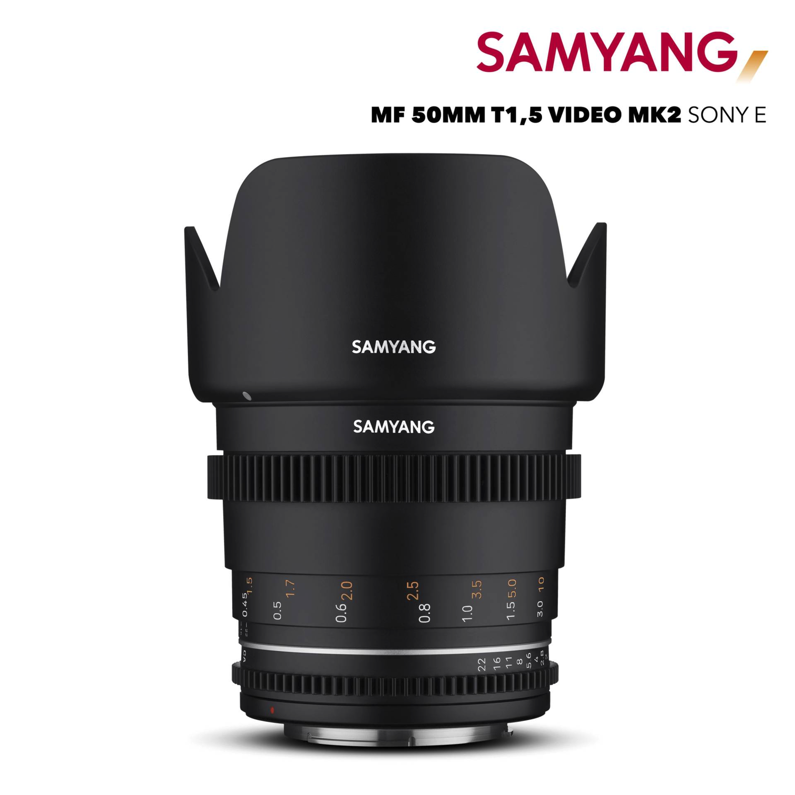 Objektiv Samyang Sony E VDSLR 50mm T1.5 MK2 (23015)