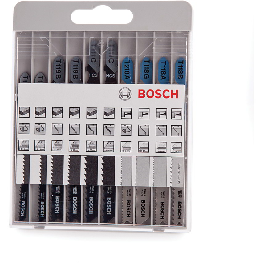 Bosch Basic for Wood and Metal Szúrófűrészlap készlet (10 db/csomag) (2607010630)