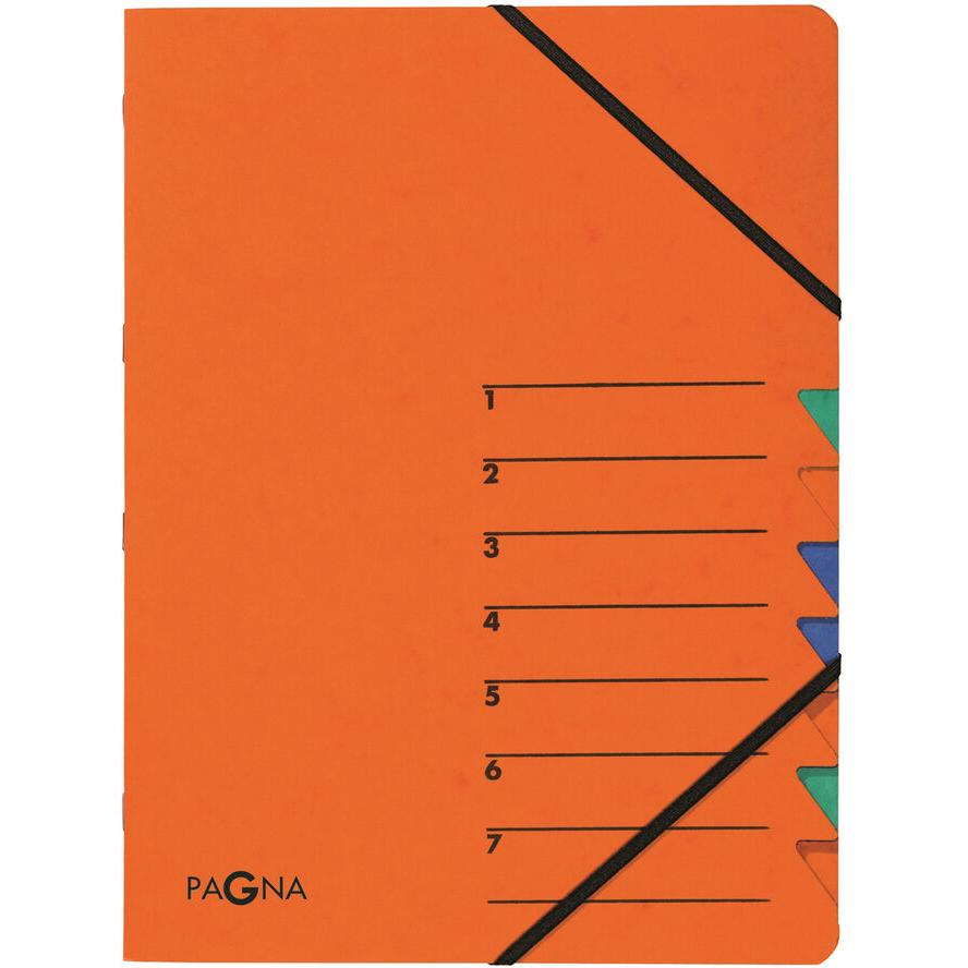 PAGNA Ordnungsmappe Easy 7 Fächer 1-7 orange (24061-12) (24061-12)