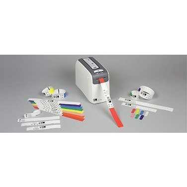 Zebra Z-Band Direct Wristband Hvid Rulle