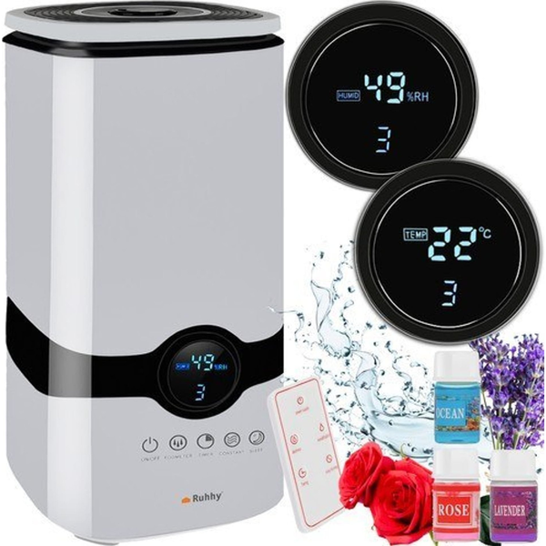 Ruhhy ultrahangos párásító 4L aromaterápiával és ionizációval