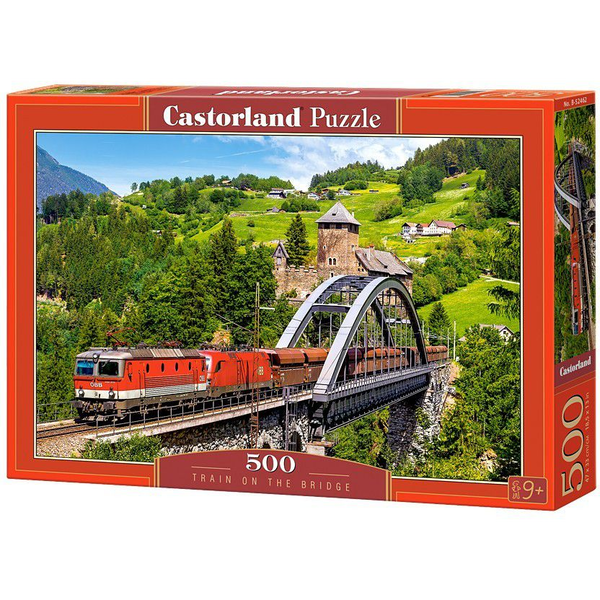 Castorland Train on the bridge 500 pcs Puzzle 500 pz Veicoli