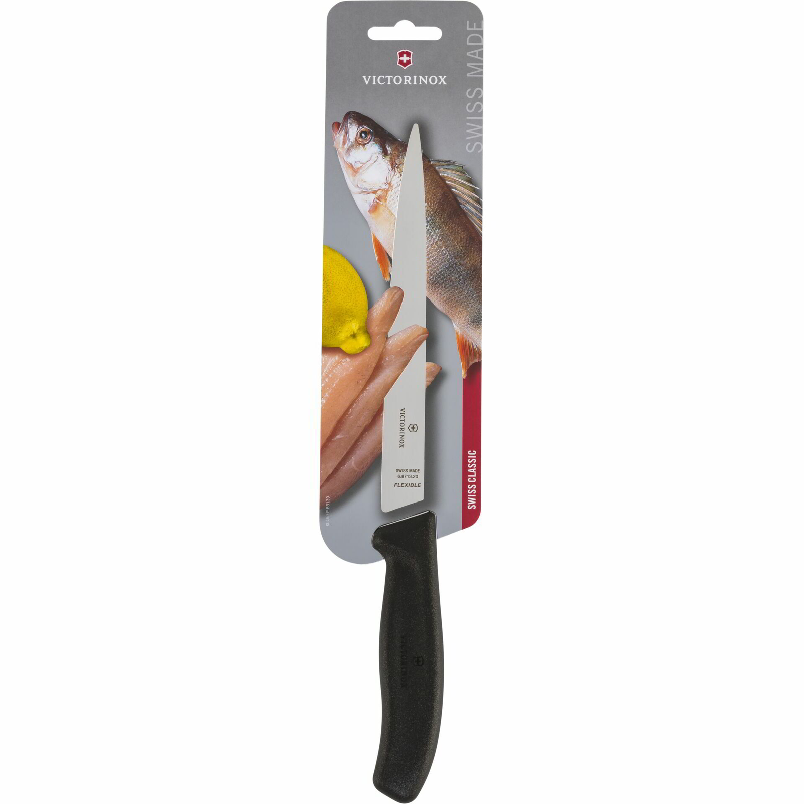 Victorinox V-6.87 13.20B Filéző kés 13cm - Fekete (V-6.87 13.20B)