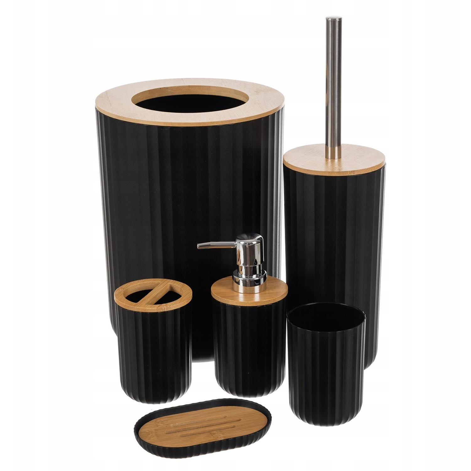 Ruhhy 24636 Bathroom set 6 pcs, black (00024636)