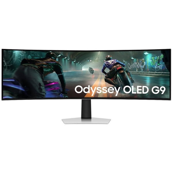 Samsung G91SD Monitor PC 124,5 cm (49") 5120 x 1440 Pixel Dual QHD OLED Argento