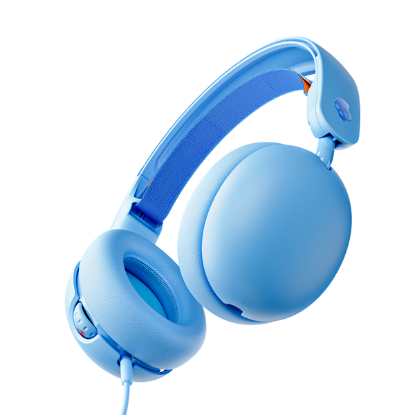 Skullcandy Grom – сини детски слушалки с кабел и микрофон