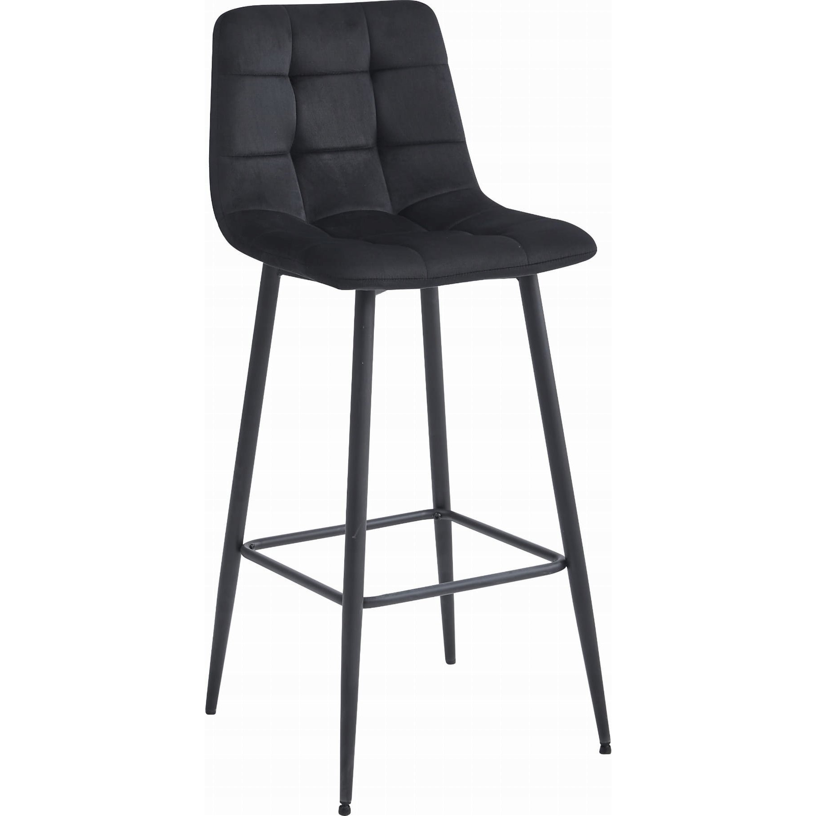 Hocker ARCETO - Fekete Bársony / Fekete Lábak x 1 (model_3850_1-ARCETO-MONX86)