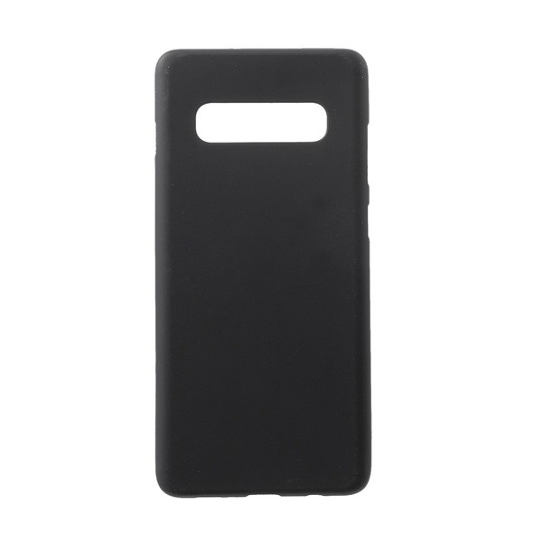 Szilikon telefonvédő (matt) FEKETE [Samsung Galaxy S10 (SM-G973)] (5996457851263)