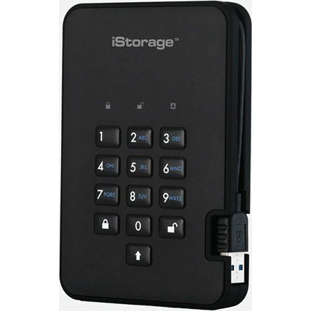 iStorage diskAshur 2 ekstern harddisk 500 GB 5400 rpm USB Type-A 3.2 Gen 1 (3.1 Gen 1) Sort